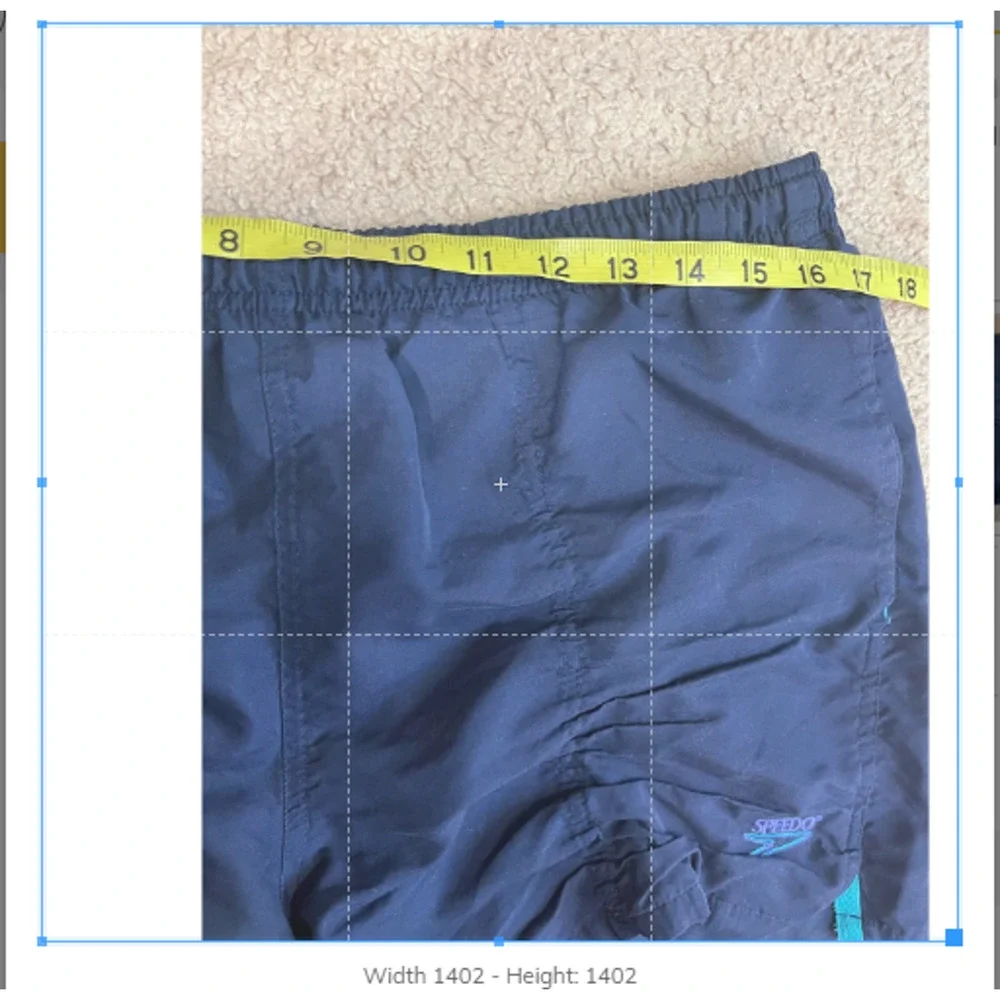 Men's Blue Speedo Vintage Swim Shorts M